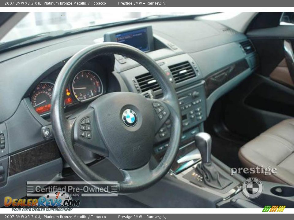 2007 BMW X3 3.0si Platinum Bronze Metallic / Tobacco Photo #4