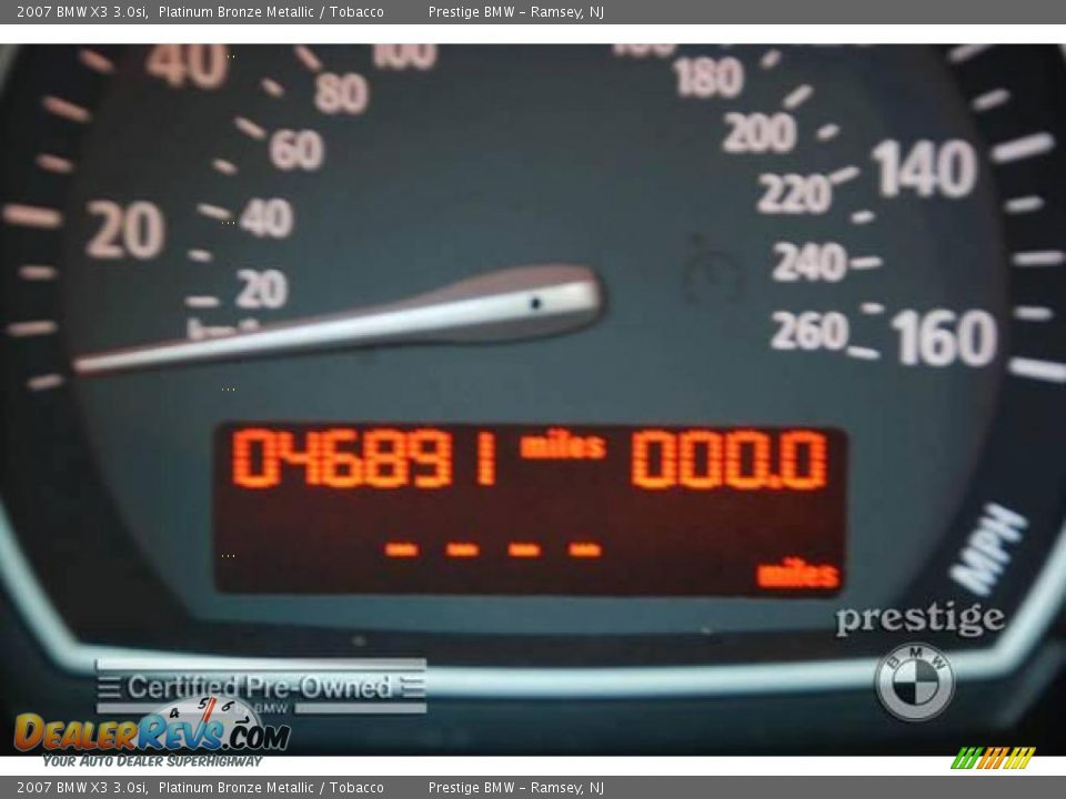 2007 BMW X3 3.0si Platinum Bronze Metallic / Tobacco Photo #6