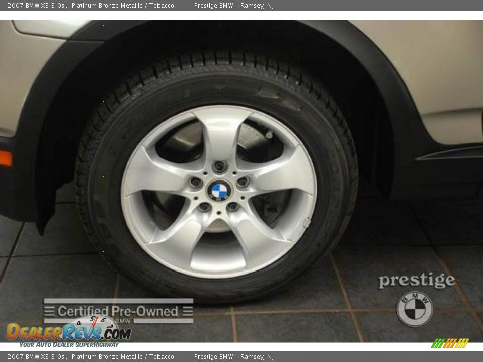 2007 BMW X3 3.0si Platinum Bronze Metallic / Tobacco Photo #9
