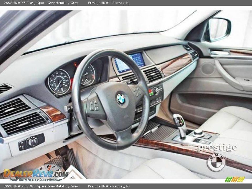 2008 BMW X5 3.0si Space Grey Metallic / Grey Photo #5
