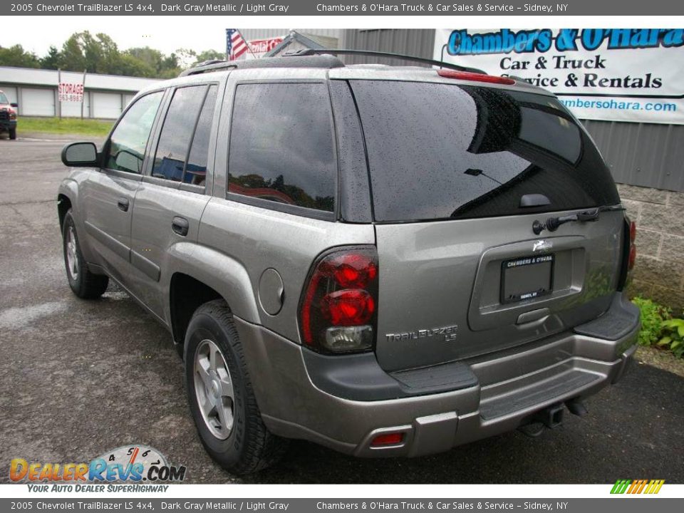 2005 Chevrolet TrailBlazer LS 4x4 Dark Gray Metallic / Light Gray Photo #10