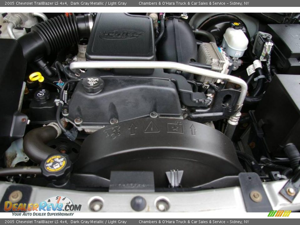 2005 Chevrolet TrailBlazer LS 4x4 Dark Gray Metallic / Light Gray Photo #12