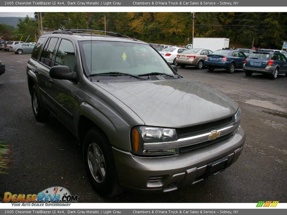 2005 Chevrolet TrailBlazer LS 4x4 Dark Gray Metallic / Light Gray Photo #14