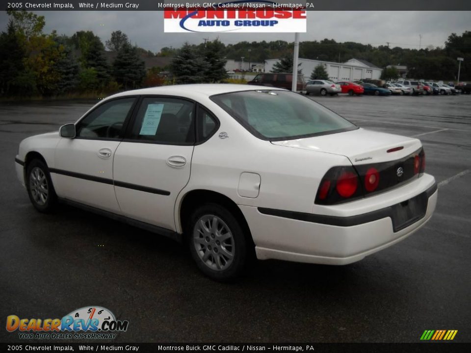 2005 Chevrolet Impala White / Medium Gray Photo #6