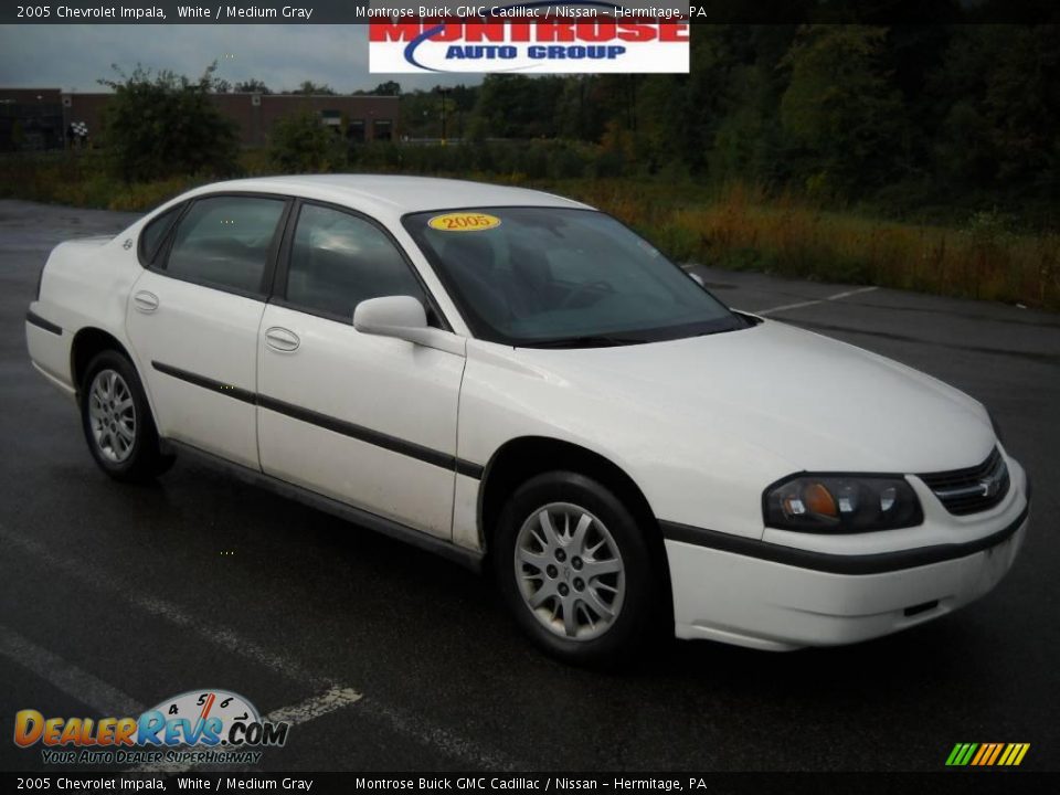 2005 Chevrolet Impala White / Medium Gray Photo #24