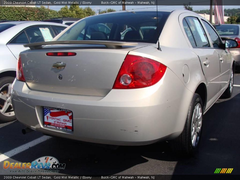 2009 Chevrolet Cobalt LT Sedan Gold Mist Metallic / Ebony Photo #4