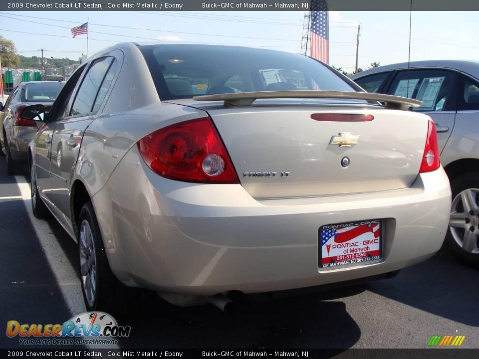 2009 Chevrolet Cobalt LT Sedan Gold Mist Metallic / Ebony Photo #5