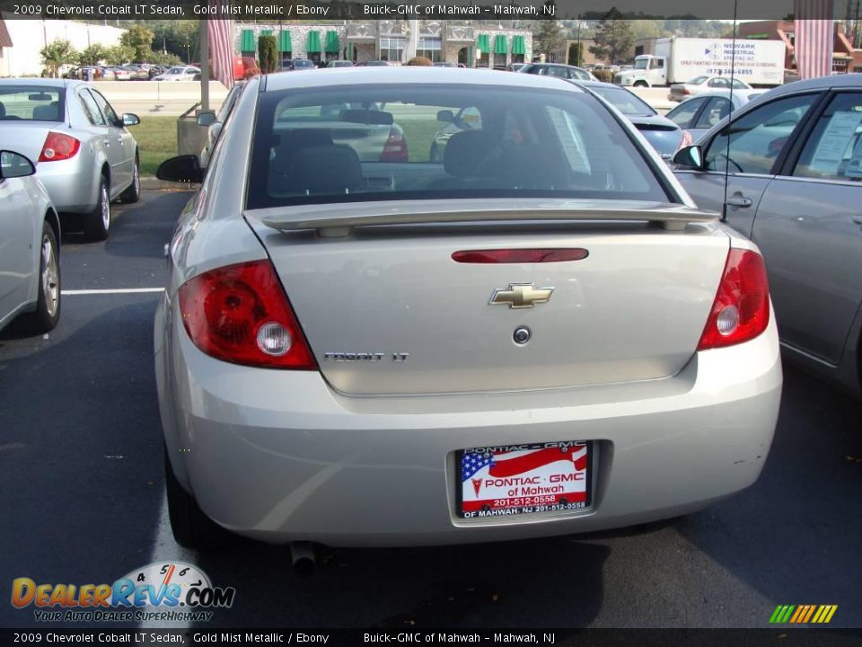 2009 Chevrolet Cobalt LT Sedan Gold Mist Metallic / Ebony Photo #6