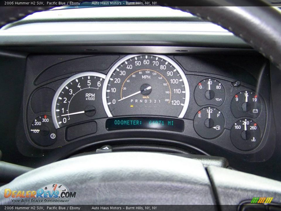 2006 Hummer H2 SUV Pacific Blue / Ebony Photo #25