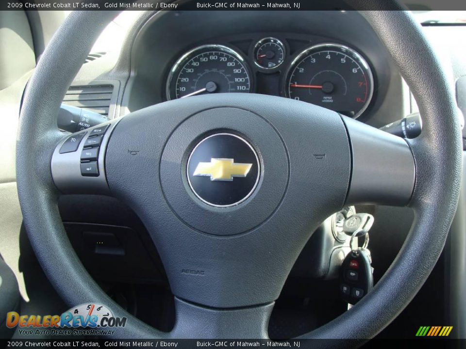 2009 Chevrolet Cobalt LT Sedan Gold Mist Metallic / Ebony Photo #21
