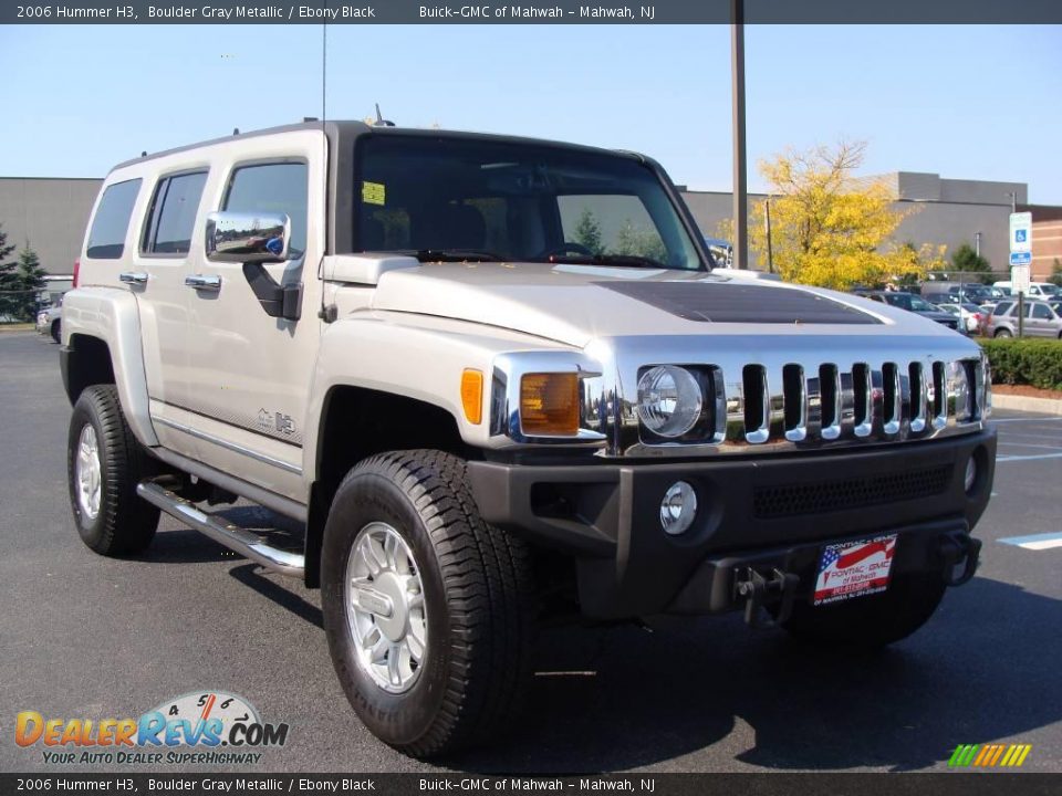 2006 Hummer H3 Boulder Gray Metallic / Ebony Black Photo #3