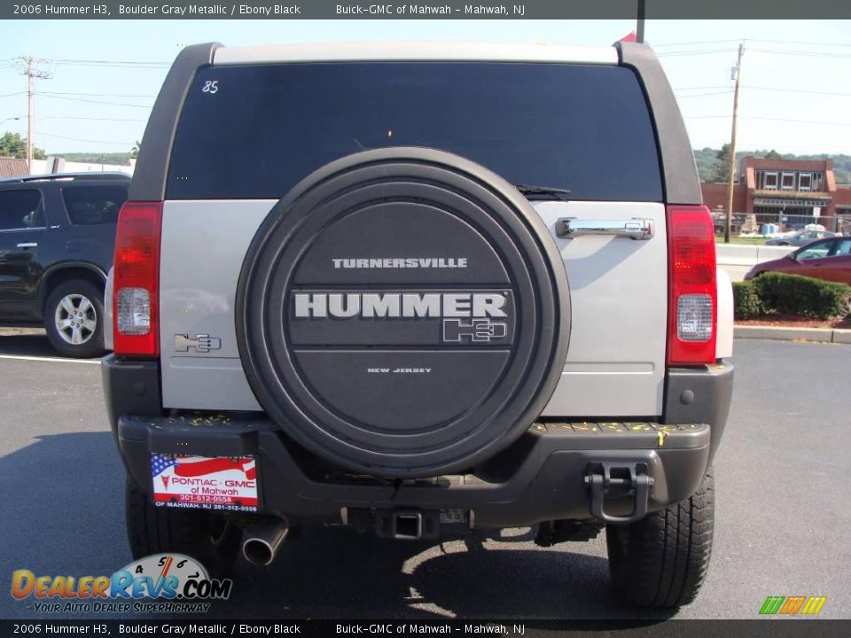 2006 Hummer H3 Boulder Gray Metallic / Ebony Black Photo #6
