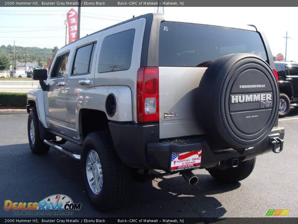 2006 Hummer H3 Boulder Gray Metallic / Ebony Black Photo #7