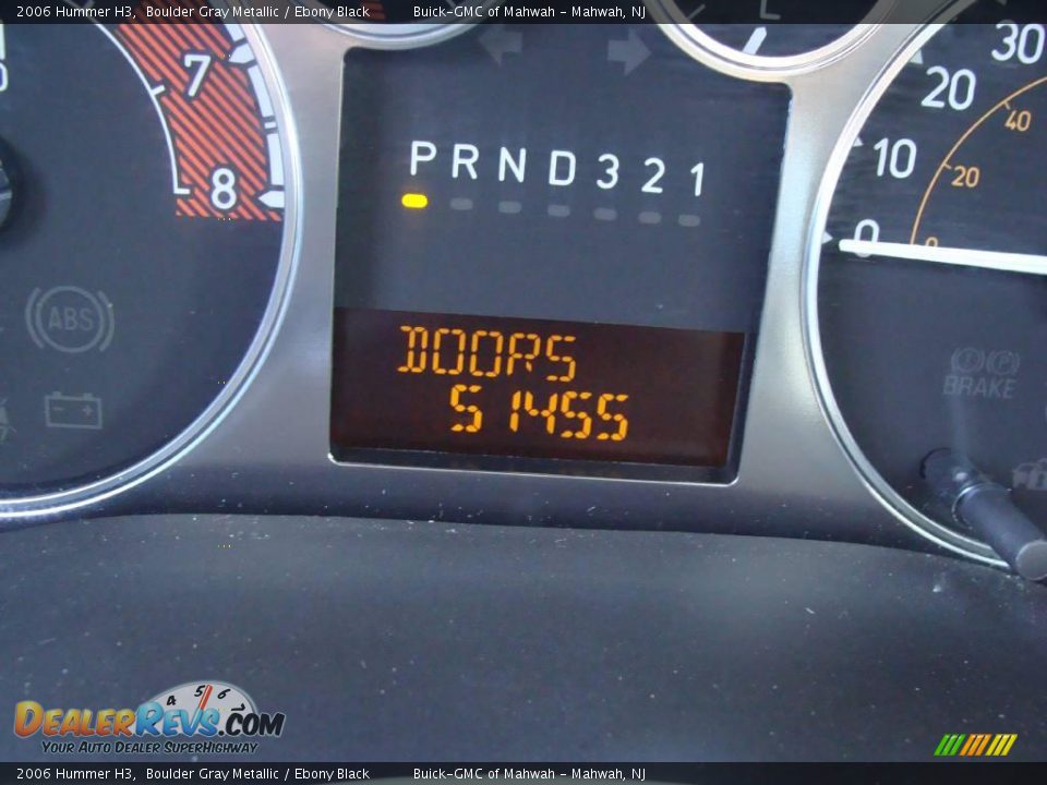 2006 Hummer H3 Boulder Gray Metallic / Ebony Black Photo #24
