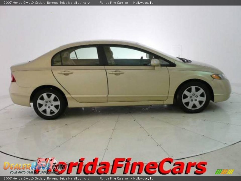 2007 Honda Civic LX Sedan Borrego Beige Metallic / Ivory Photo #4