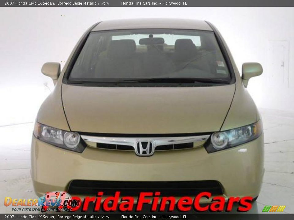 2007 Honda Civic LX Sedan Borrego Beige Metallic / Ivory Photo #5