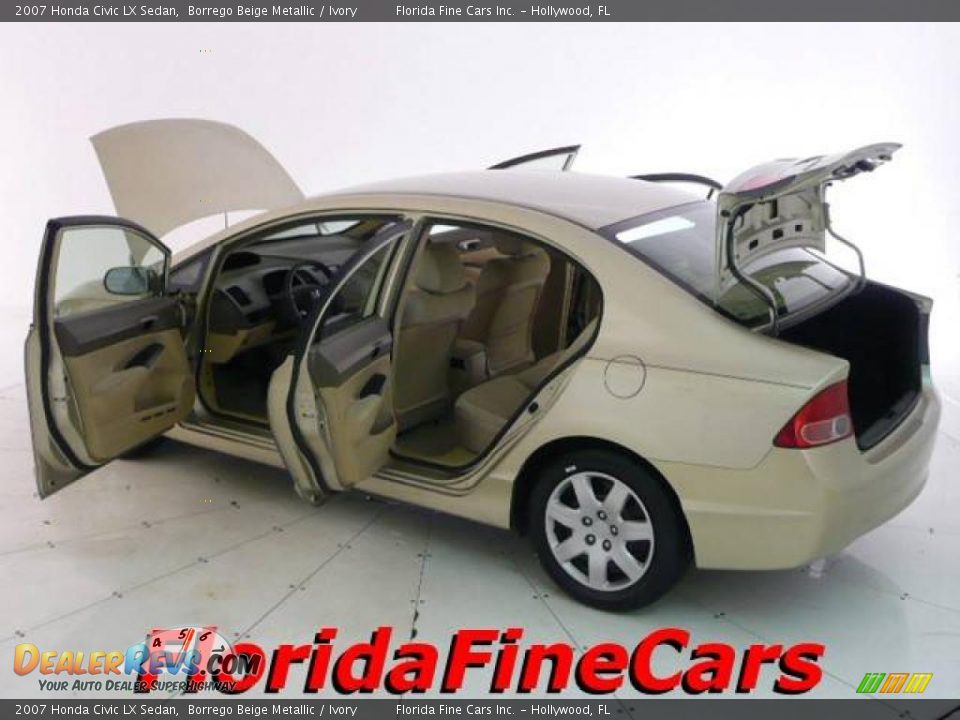 2007 Honda Civic LX Sedan Borrego Beige Metallic / Ivory Photo #8