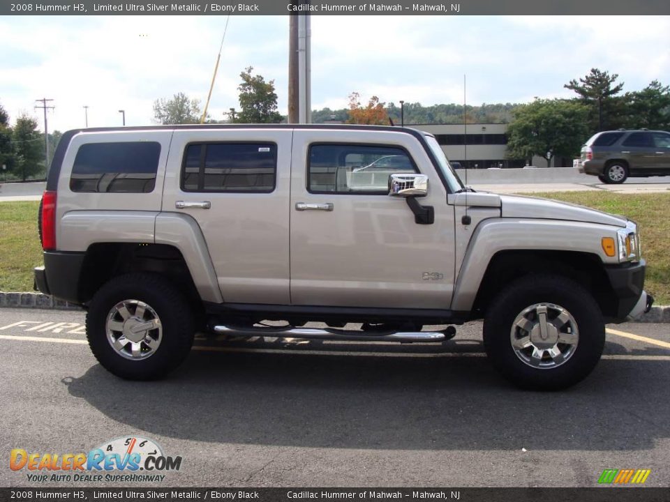 2008 Hummer H3 Limited Ultra Silver Metallic / Ebony Black Photo #4