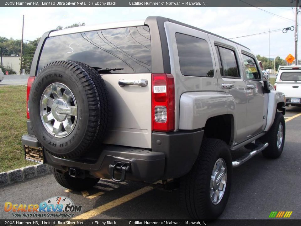 2008 Hummer H3 Limited Ultra Silver Metallic / Ebony Black Photo #5