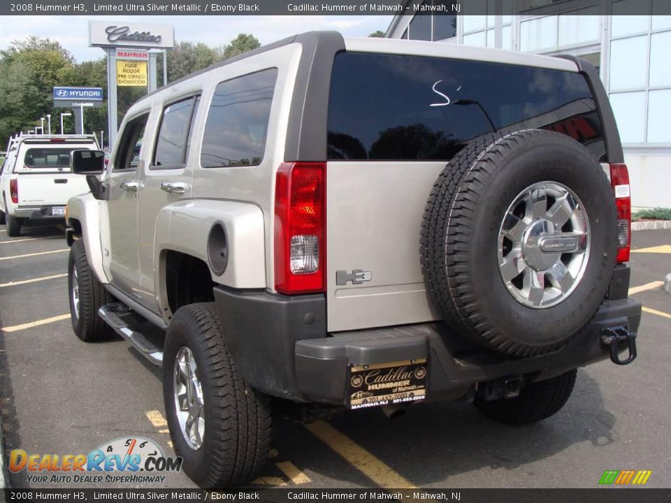 2008 Hummer H3 Limited Ultra Silver Metallic / Ebony Black Photo #7