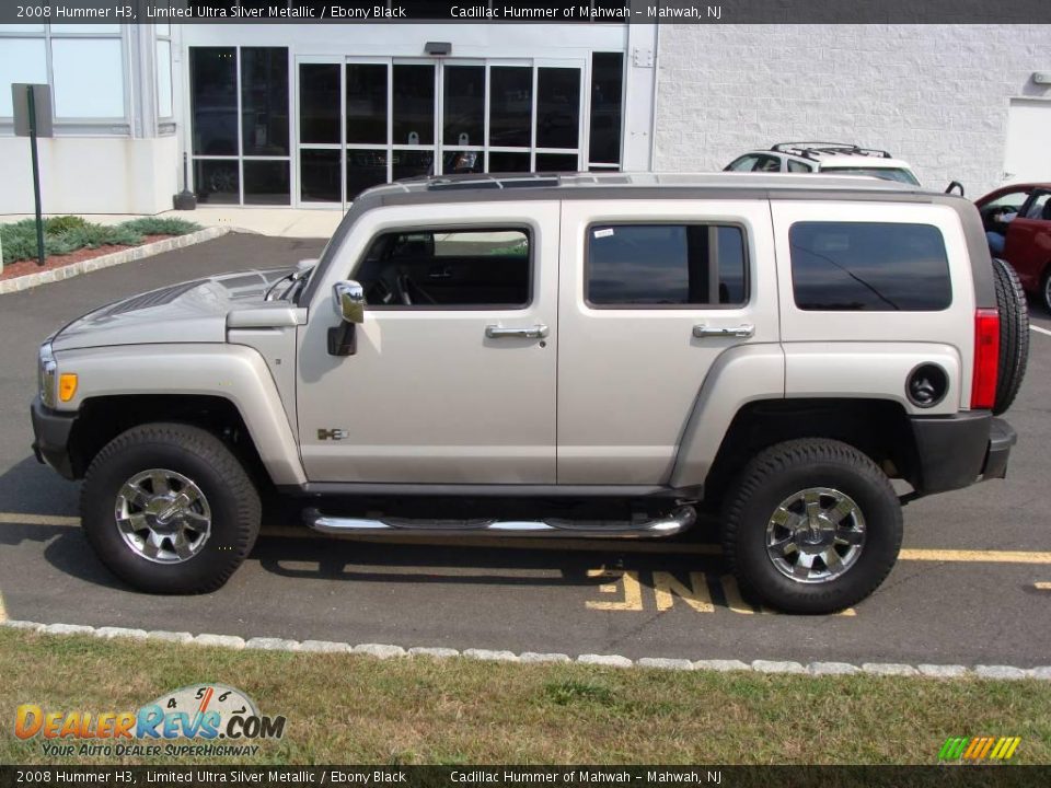 2008 Hummer H3 Limited Ultra Silver Metallic / Ebony Black Photo #8