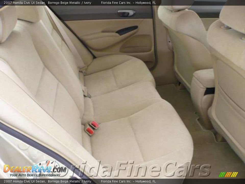 2007 Honda Civic LX Sedan Borrego Beige Metallic / Ivory Photo #14