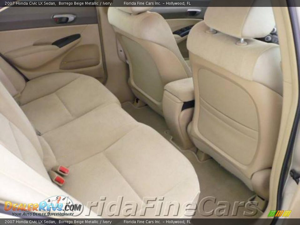 2007 Honda Civic LX Sedan Borrego Beige Metallic / Ivory Photo #15