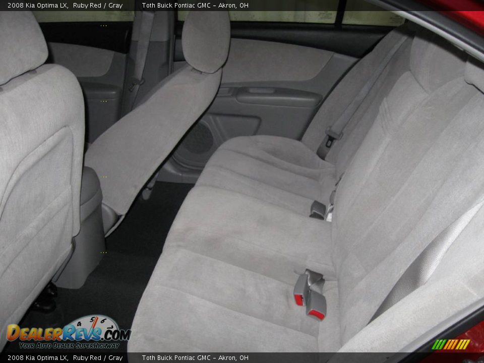 2008 Kia Optima LX Ruby Red / Gray Photo #8
