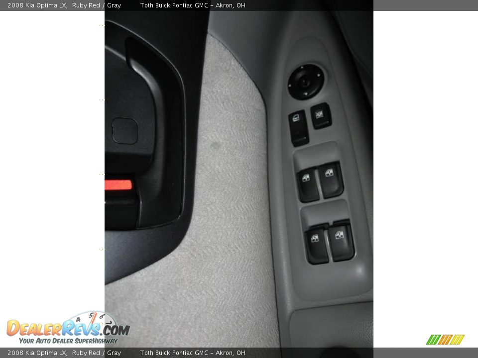 2008 Kia Optima LX Ruby Red / Gray Photo #10
