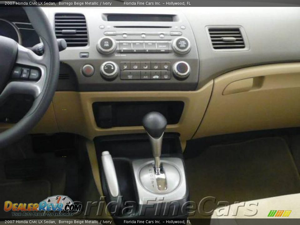 2007 Honda Civic LX Sedan Borrego Beige Metallic / Ivory Photo #18