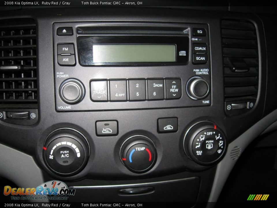 2008 Kia Optima LX Ruby Red / Gray Photo #12