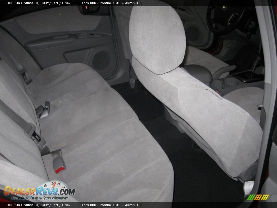 2008 Kia Optima LX Ruby Red / Gray Photo #15