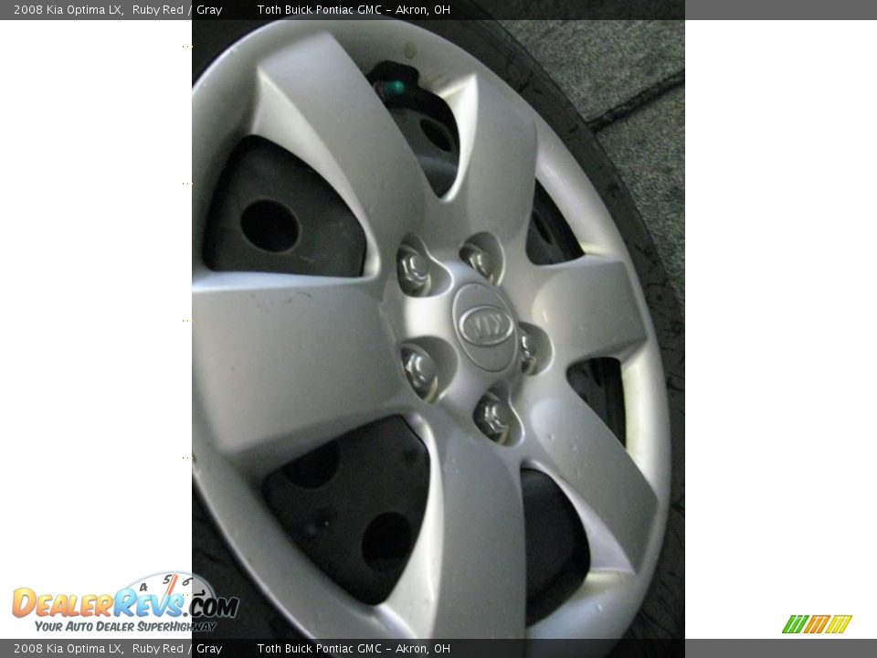 2008 Kia Optima LX Ruby Red / Gray Photo #18