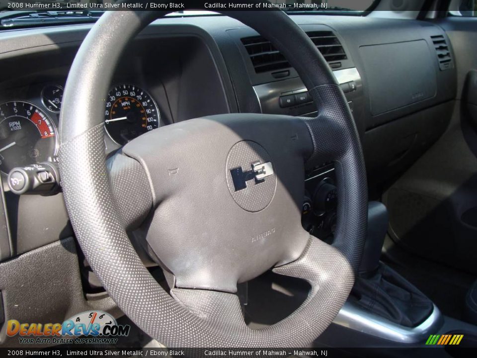 2008 Hummer H3 Limited Ultra Silver Metallic / Ebony Black Photo #20