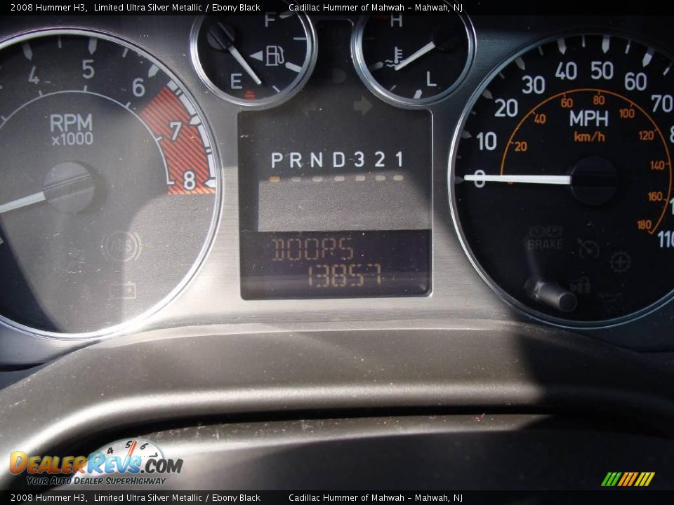 2008 Hummer H3 Limited Ultra Silver Metallic / Ebony Black Photo #23