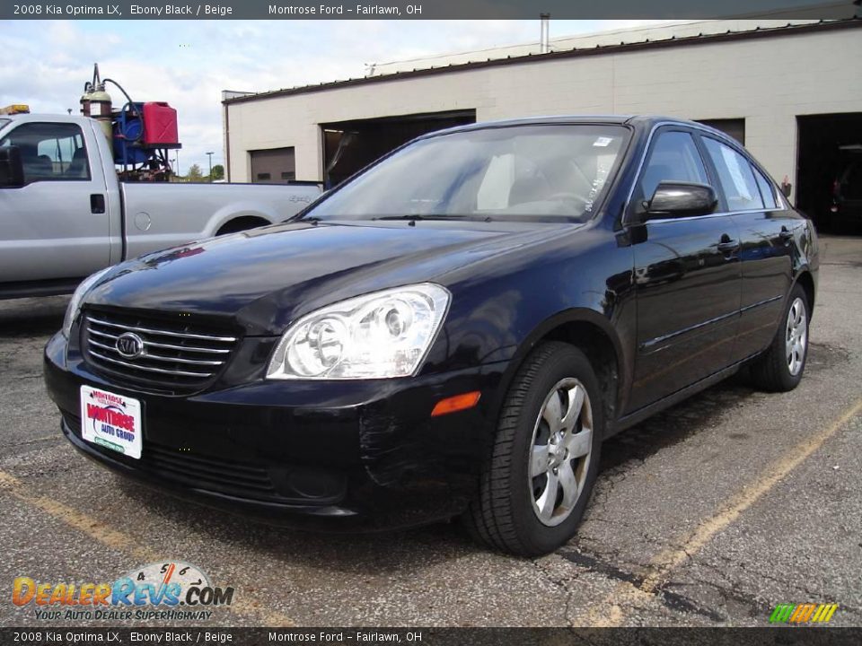 2008 Kia Optima LX Ebony Black / Beige Photo #1