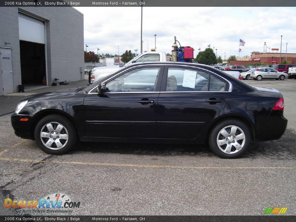2008 Kia Optima LX Ebony Black / Beige Photo #2