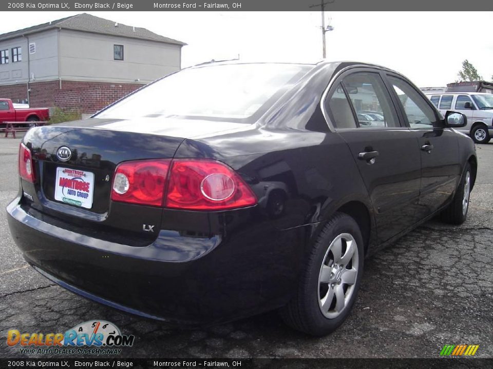 2008 Kia Optima LX Ebony Black / Beige Photo #5