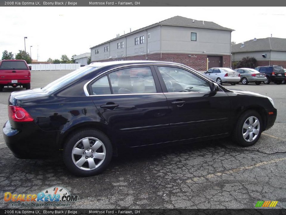 2008 Kia Optima LX Ebony Black / Beige Photo #6