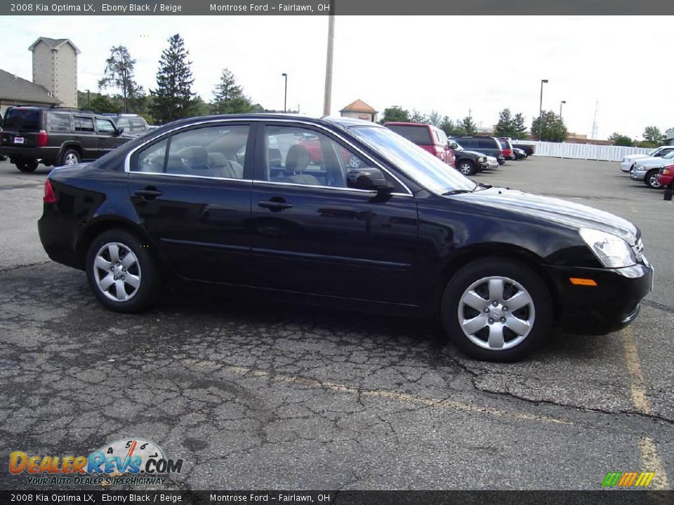 2008 Kia Optima LX Ebony Black / Beige Photo #7