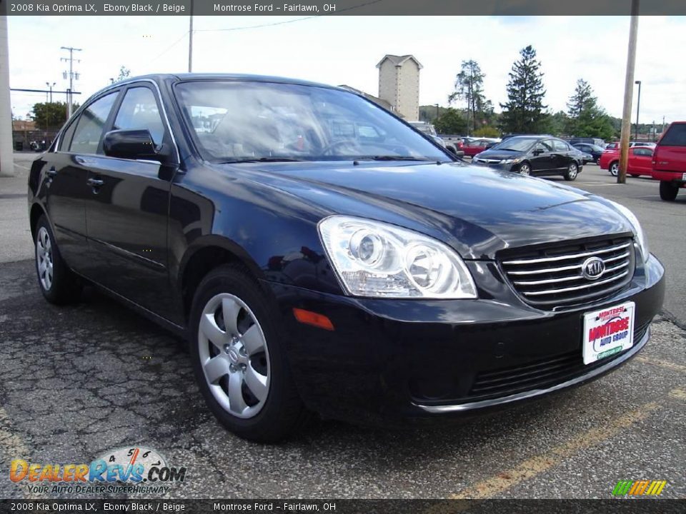 2008 Kia Optima LX Ebony Black / Beige Photo #8