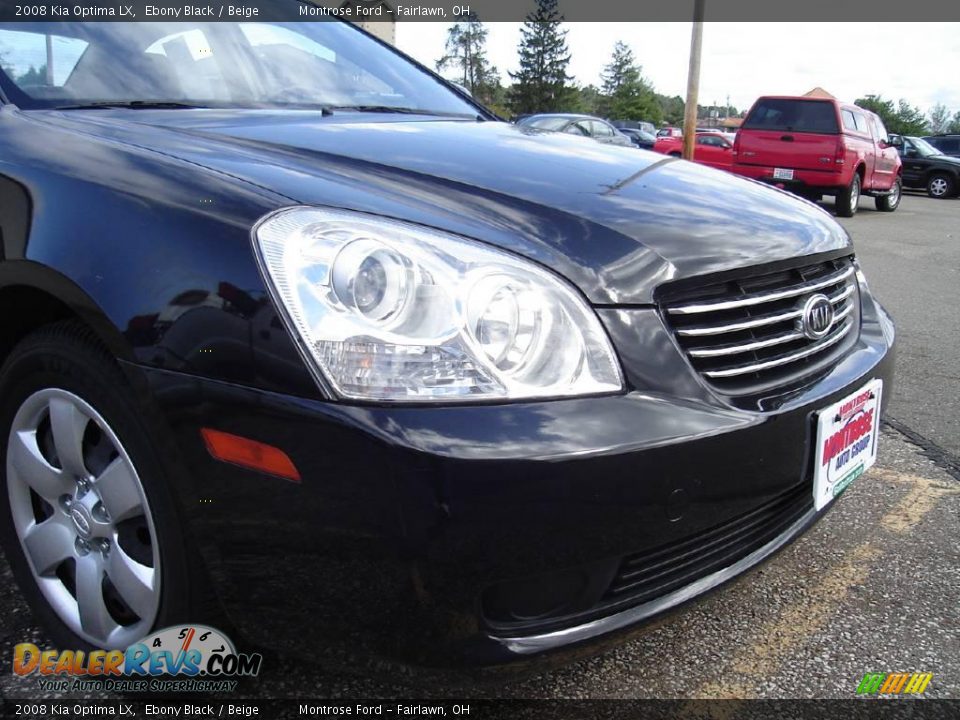 2008 Kia Optima LX Ebony Black / Beige Photo #10