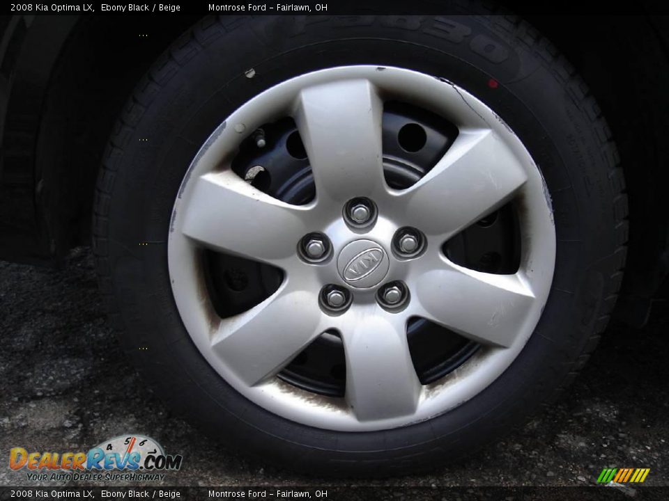 2008 Kia Optima LX Ebony Black / Beige Photo #12