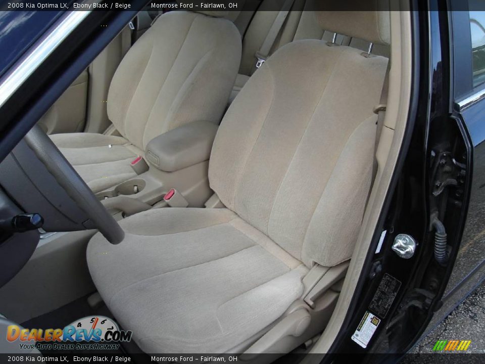 2008 Kia Optima LX Ebony Black / Beige Photo #13
