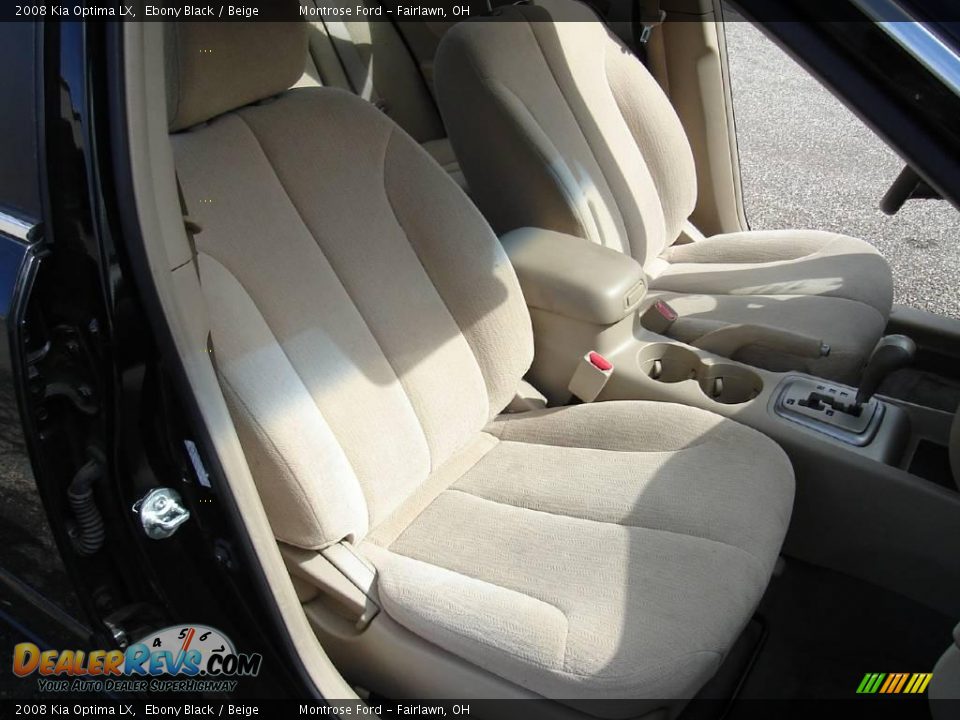 2008 Kia Optima LX Ebony Black / Beige Photo #14