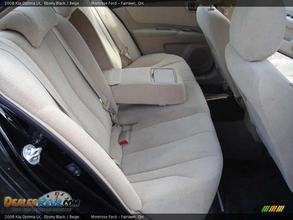 2008 Kia Optima LX Ebony Black / Beige Photo #15