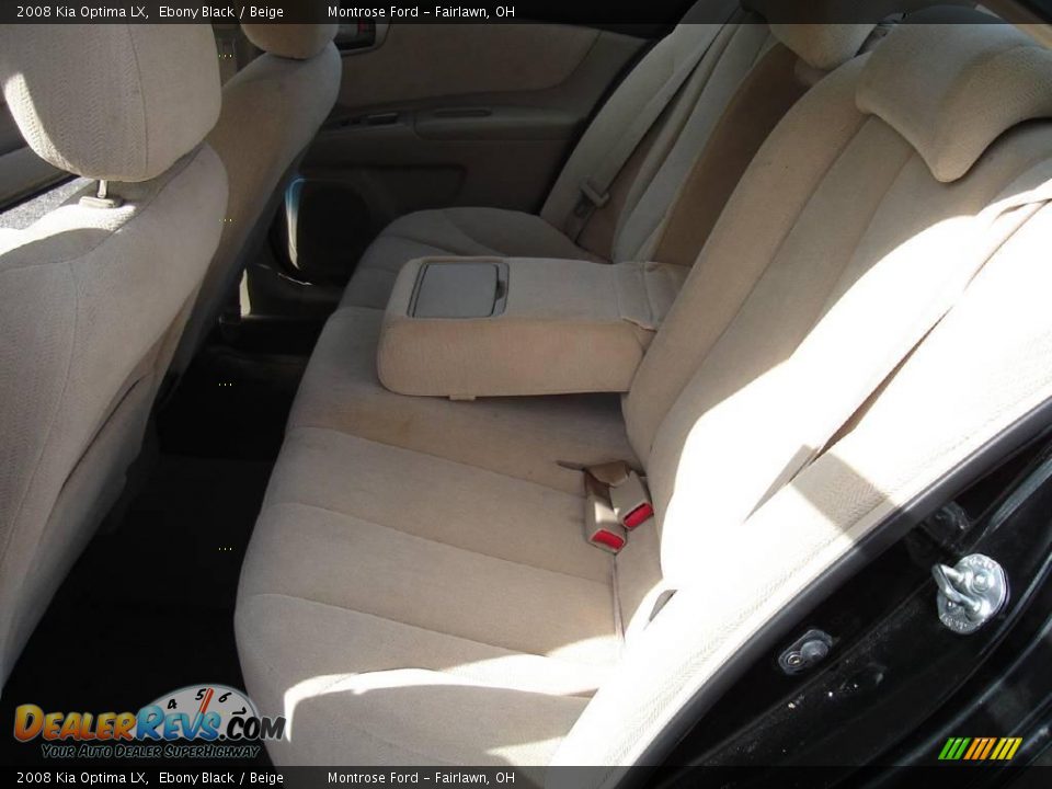 2008 Kia Optima LX Ebony Black / Beige Photo #16