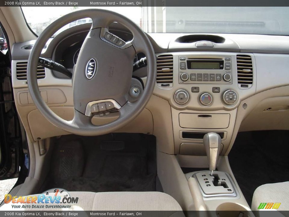 2008 Kia Optima LX Ebony Black / Beige Photo #17