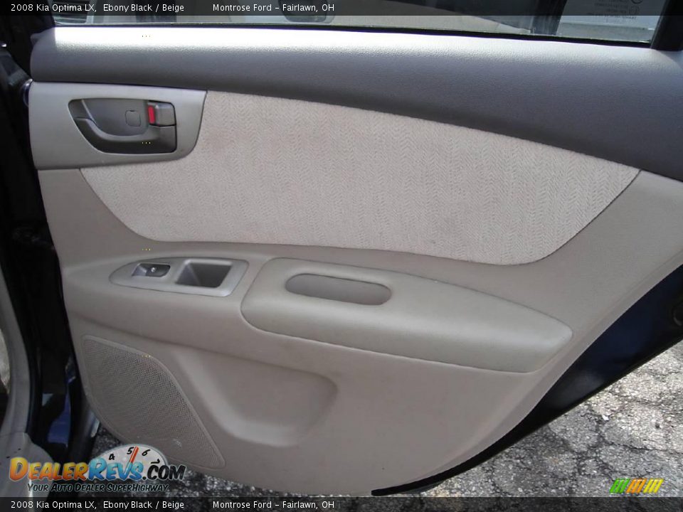 2008 Kia Optima LX Ebony Black / Beige Photo #18