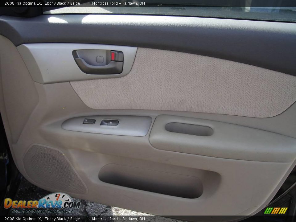 2008 Kia Optima LX Ebony Black / Beige Photo #19